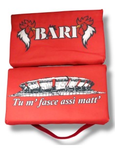 Bari | CUSCINO STADIO ROSSO BARI - tu m fasc assi matt