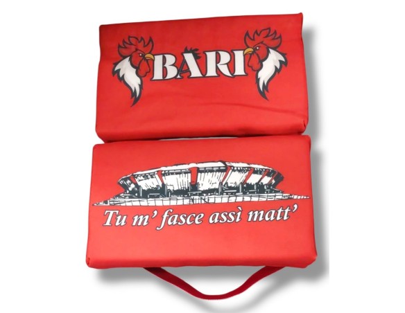 Bari | CUSCINO STADIO ROSSO BARI - tu m fasc assi matt