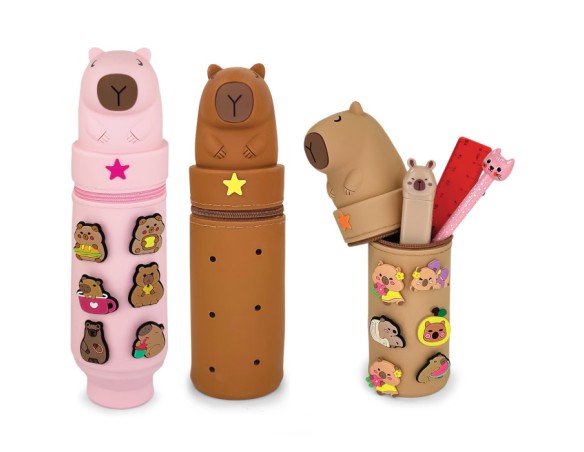 Capibara | ASTUCCIO BUSTINA ESTENSIBILE IN SILICONE Ø 6X22-25,5 CON PINS REMOVIBILI BE-CAPPY! LEBEZ CAPIBARA