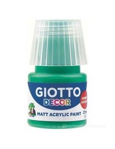 Tempera acrilica 25 ml verde primario fila decor