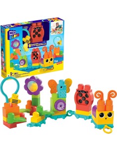 MEGA BLOKS Safari Scuoti e Suona, 15 Grandi Blocchi da...