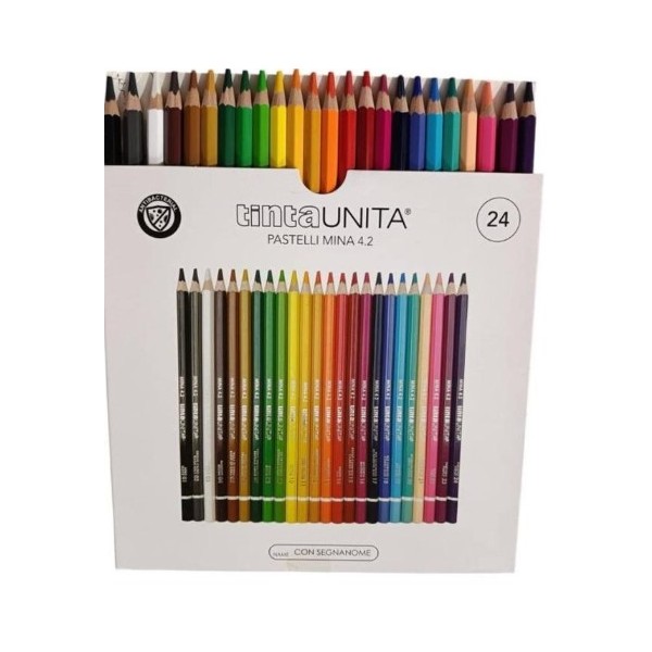 COLORI PASTELLO PASTELLI A DA 24 CON MINA 4.2...
