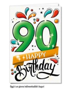Biglietto di Auguri 90 anni