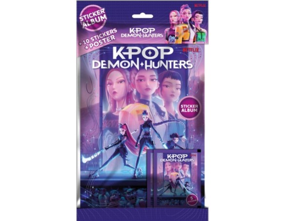 Demon Hunters | Album Figurine K-POP DEMON HUNTERS + 2 Bustine + Poster 42x56cm Starter Pack