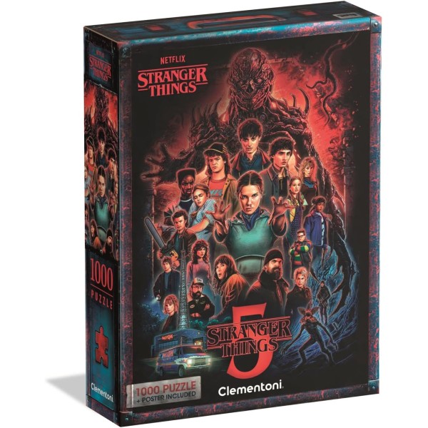 Clementoni – Stranger Things Puzzle 1000 Pezzi...