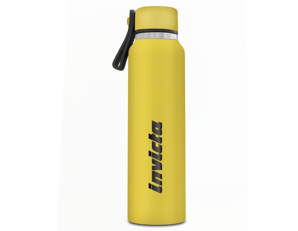Borraccia Bottle Bottiglia Termica 500 ml in Acciaio Invicta Giallo Gialla