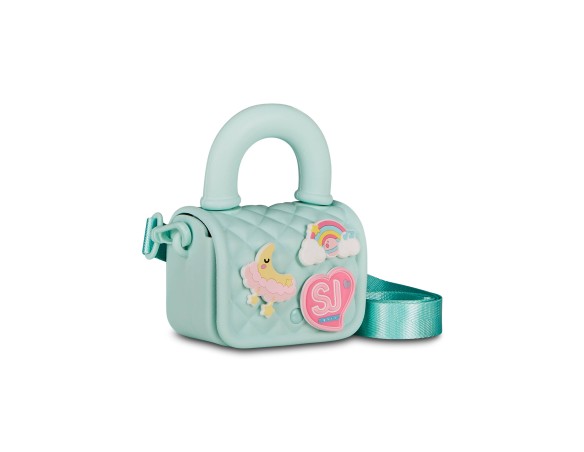 Borsa Borsettina Con Tracolla Sj Gang Girl Pins Seven Bambina Bimba Verde Menta