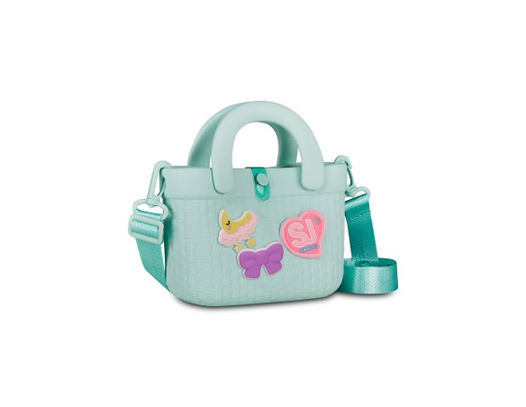 Borsa Borsettina Midi Sj Gang Girl Pins Seven Bambina Bimba Verde Menta
