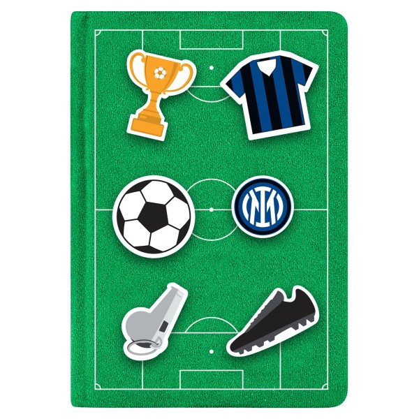 Inter | Quaderno notebook in tessuto con Patch...