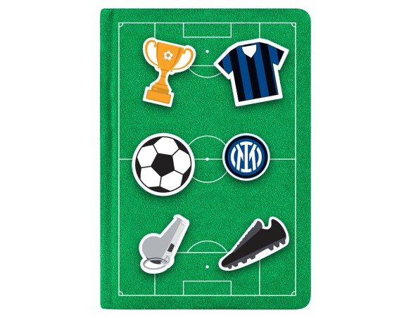 Inter | Quaderno notebook in tessuto con Patch in Silicone inter ufficiale