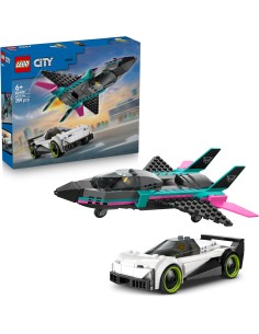 LEGO City 60489 Jet Contro Auto Sportiva Giocattolo - Set...