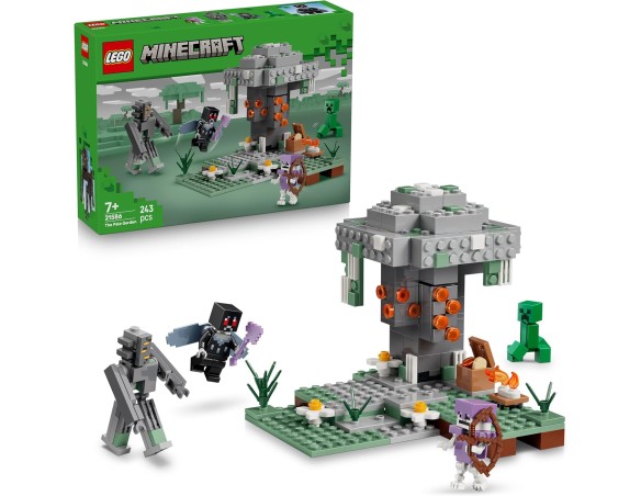 LEGO Minecraft 21586 Giardino Pallido - Bioma Giocattolo in Miniatura con Minifigure di Creaking e Mothman, e le Figure di Cree