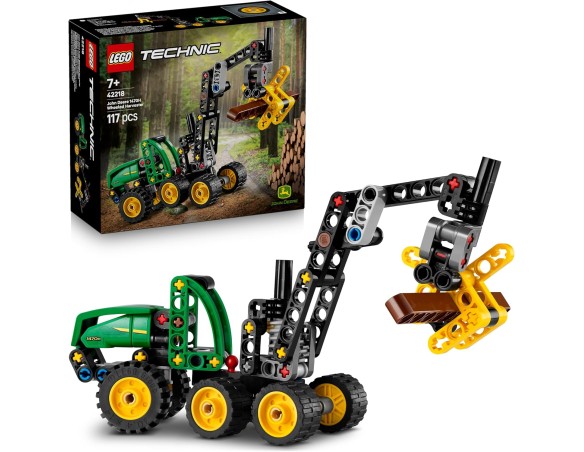 LEGO Technic Mietitrebbia Gommato John Deere 1470H - Veicolo Giocattolo da Cantiere - Kit di Modellismo - Gioco STEM con Bracci