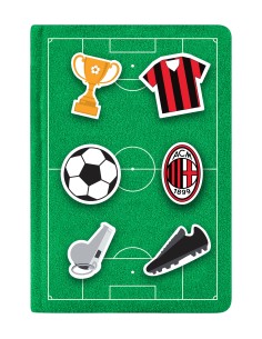 Milan | Quaderno notebook in tessuto con Patch in...