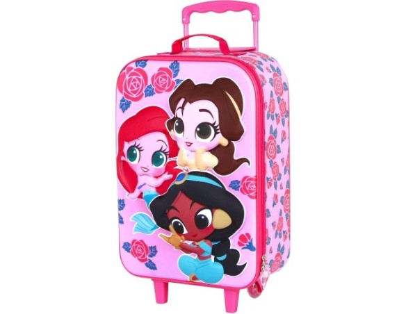 Principesse Disney - Trolley valigia semirigida 3D da Viaggio e Tempo Libero, 2 Ruote, 26L, 52cm principesse princess