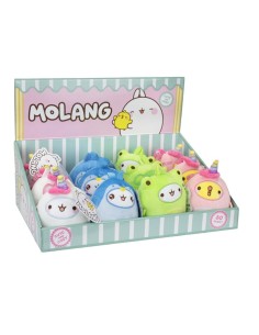 Molang Peluche 13cm + Bagclip assortiti molang