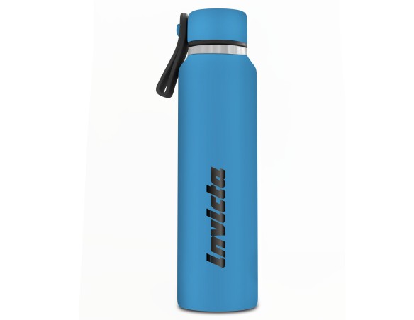 Borraccia Bottle Bottiglia Termica 500 ml in Acciaio Invicta Celeste Azzurro