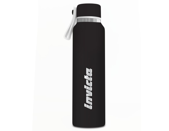 Borraccia Bottle Bottiglia Termica 500 ml in Acciaio Invicta Nero nera
