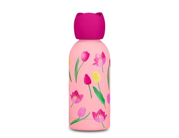 Borraccia Termica Bottle Con Tappo Sagomato 500 ml fiori cartomania chill e refil