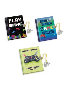 DIARIO SEGRETO 13X18 CON LUCCHETTO 80 PAGINE GAMING LEBEZ 2