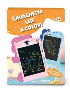 Lavagna Led 8,5" 4 Assortimenti 21X1X29Cm Pile Incuso