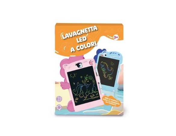 Lavagna Led 8,5" 4 Assortimenti 21X1X29Cm Pile Incuso