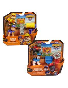 Paw Patrol | Rubble & Crew Set 2 Personaggi + Accessori ,...