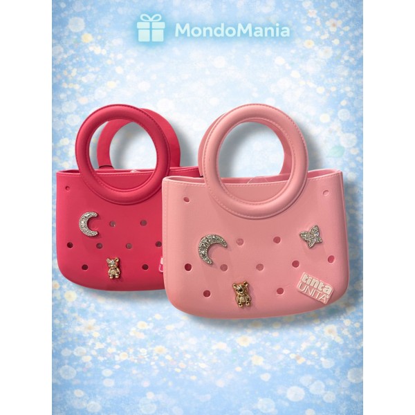 BORSA ANNI 80 CON 4 PINS TINTA UNITA CLICK E...