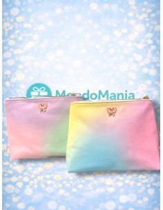 BORSA BE HAPPY POUCHES CON LACCETTO TINTA UNITA -21X16X6...