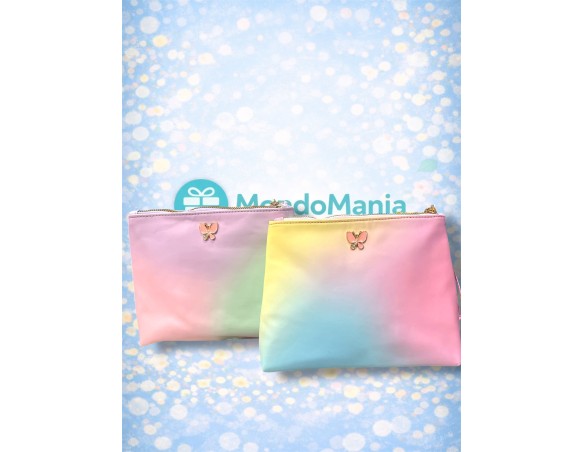 BORSA BE HAPPY POUCHES CON LACCETTO TINTA UNITA -21X16X6 - 62765