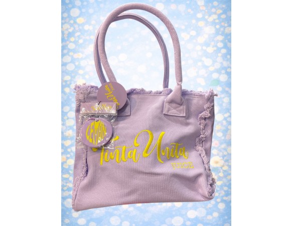 BORSA JUICE SHOPPING BAG IN CANVAS TINTA UNITA -38X32X20- 62746