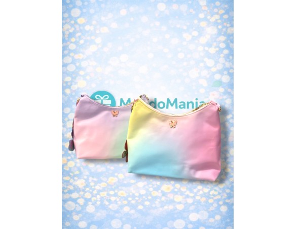 BORSA MOON BAG GRADIENT CON TRACOLLA TINTA UNITA -24X22X13- 62764