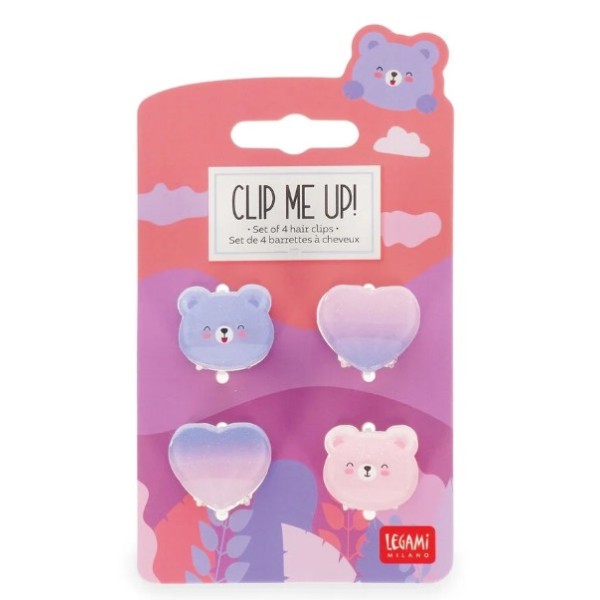 Legami - Set di 4 Mini Mollette per Capelli...