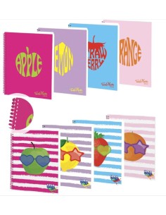 Quaderno Tinta Unita Juice Profumato Maxi Spiralato 1 rigo
