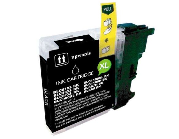 CARTUCCIA COMPATIBILE LC  BROTHER LC 980/1100 BK NERO NERA