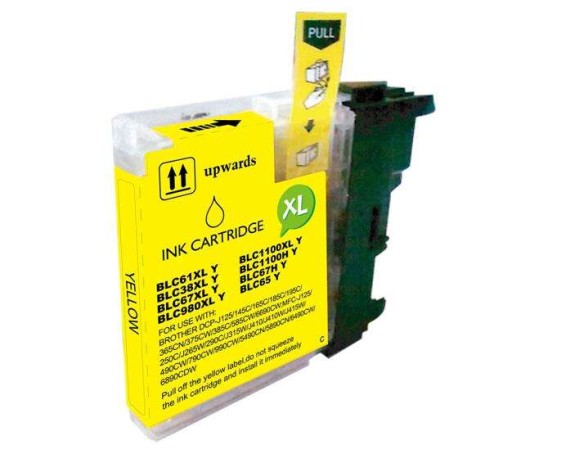 CARTUCCIA COMPATIBILE LC  BROTHER LC 980/1100 YELLOW GIALLO