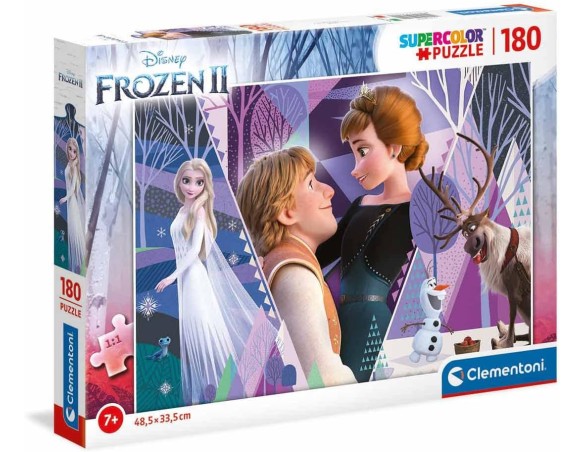 Clementoni - 29309 - Supercolor Puzzle - Disney Frozen 2-180 pezzi - Made in Italy, puzzle bambini 7 anni+