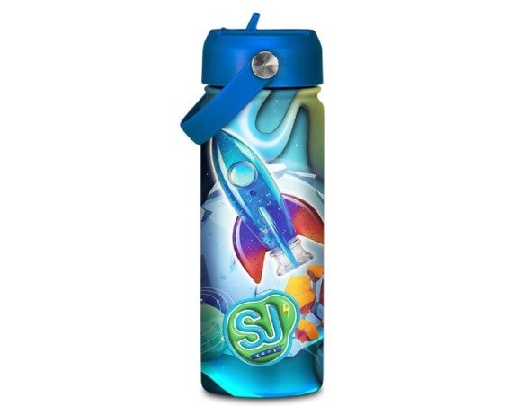 Borraccia Termica con Beccuccio 500 ml Sj Gang Seven razzo bambino bimbo