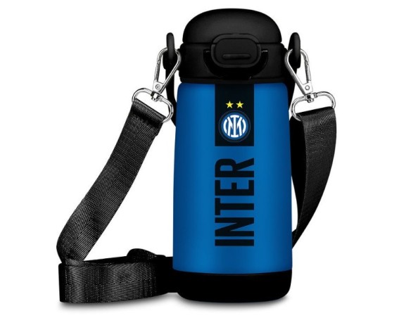 Inter | Seven Borraccia Inter Termica Calcio, Bottle Kid Con Tracolla