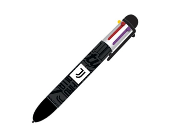 Juventus | Penna a sfera Juve Juventus multicolore a scatto 8 colori c.u.