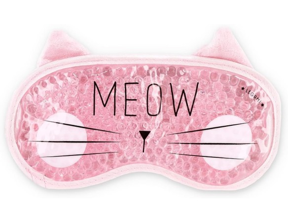 Legami - Chill Out, Maschera Gel per Occhi, 19,5x11 (H MAX) cm, in PVC e Poliestere, Tema Kitty, Maschera Riutilizzabile, Elast