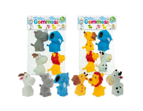 BUSTA ANIMALI GOMMOSI BUFFI 2 MODELLI AS 68793