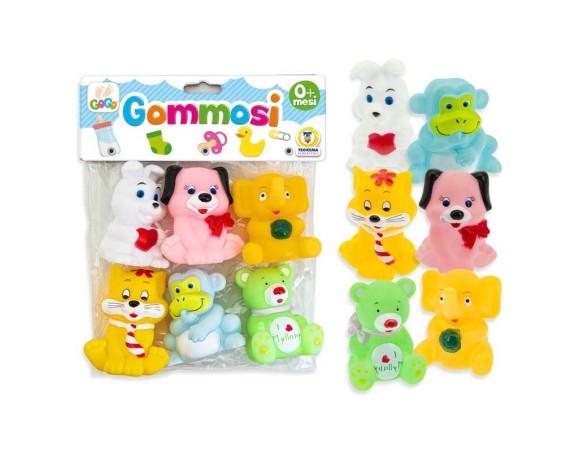 BUSTA ANIMALI GOMMOSI BUFFI 6 PZ 74259