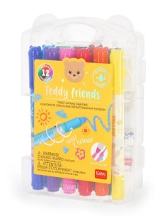 Legami | Set di 12 Pastelli a Cera a Rotazione - Teddy...