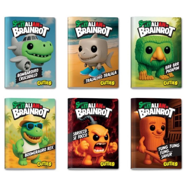 Maxi Quaderno Skifidol Italian Brainrot Serie 3...