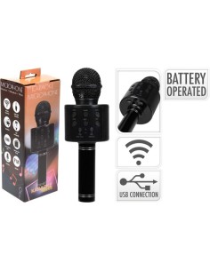 Microfono karaoke FM giocattolo wireless con Bluetooth e...