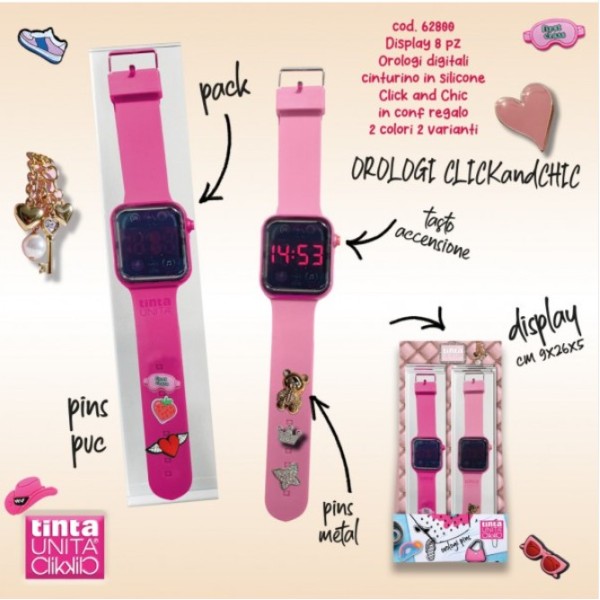 Orologio Digitale Touch Screen TintaUnita Clik:...