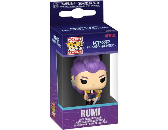 Portachiavi Funko POP! Keychain: Netflix - KPOP Demon Hunters - Rumi - Portachiavi Portachiavi originale - Mini figura da colle