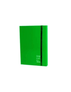 PORTAPROGETTO DA 10 CM lucido BLU VERDE CHIARO CON ELASTICO