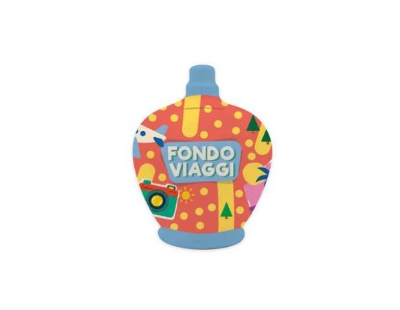 SALVADANAIO - FONDO VIAGGI, DESTINAZIONI SOGNI!  IN CERAMICA CON TAPPO -